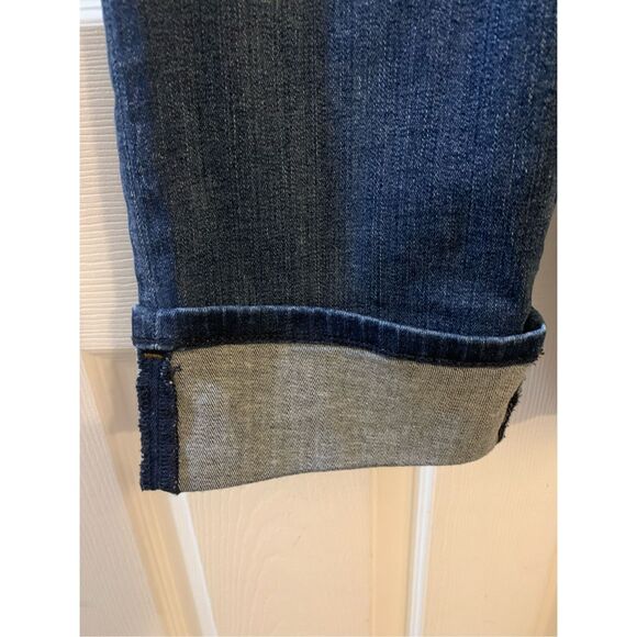 NYDJ DENIM CAPRI DAYLA WIDE CUFF MED WASH 5 POCKET STYLE SZ 4 - Picture 7 of 12